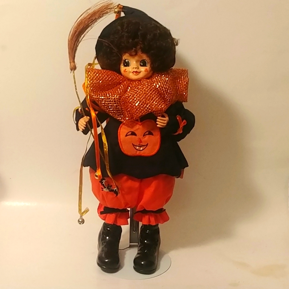Brinn's Calendar Clown October Halloween Limited Edition Witch Doll 1986 NWT